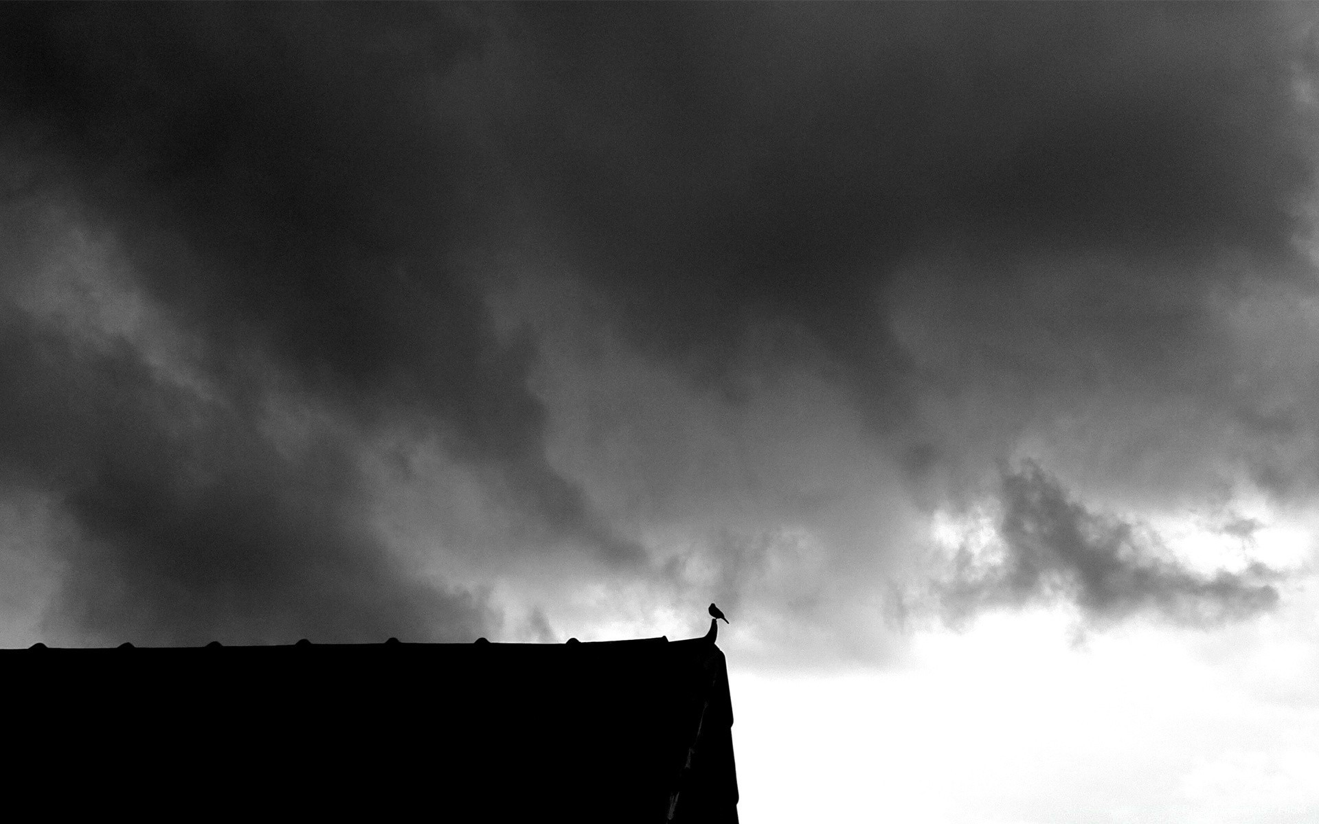 black and white monochrome storm sky dark landscape rain dramatic sunset winter nature moody weather silhouette light thunderstorm cloud fog contrast