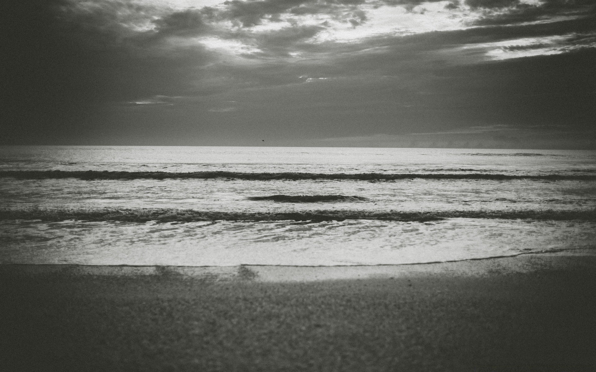 bianco e nero acqua monocromatico spiaggia tempesta mare paesaggio oceano tramonto paesaggio surf alba sabbia sera