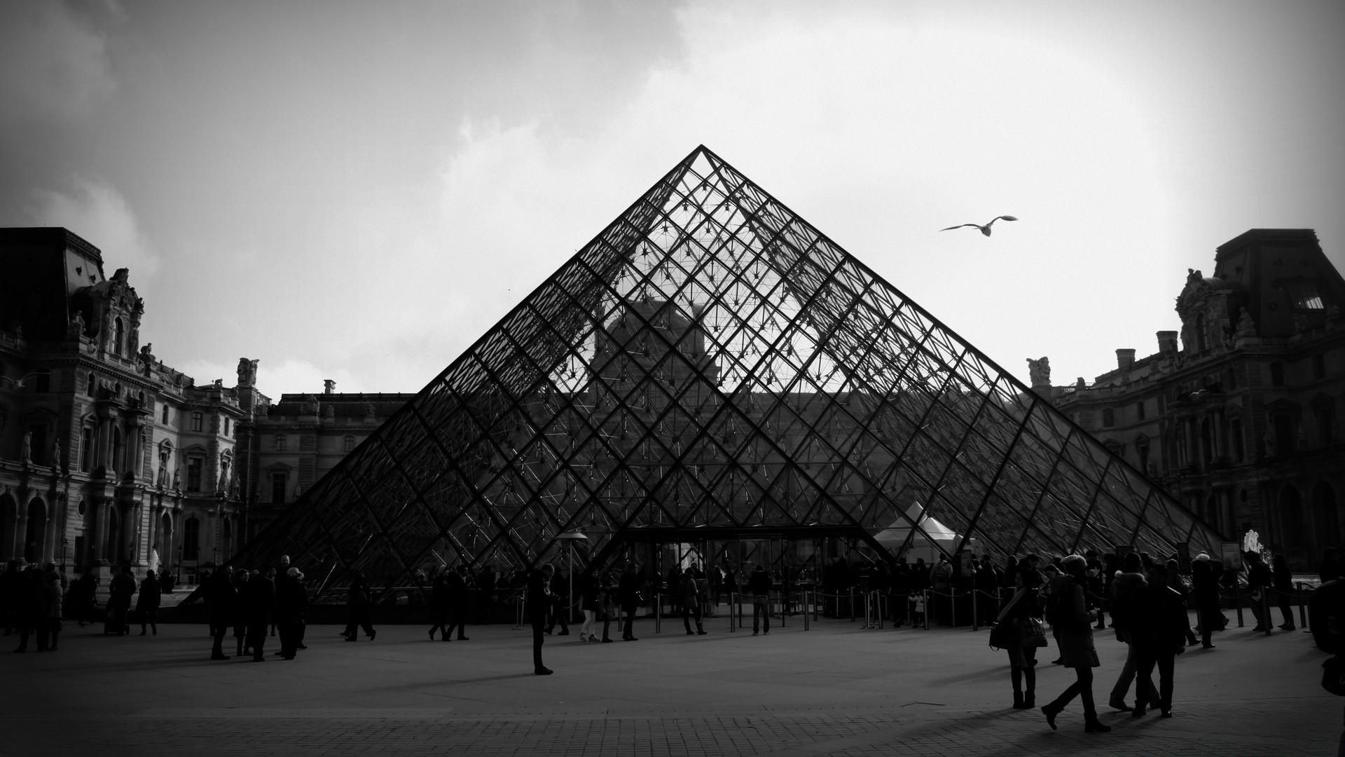 black and white architecture building city street monochrome museum group travel home light