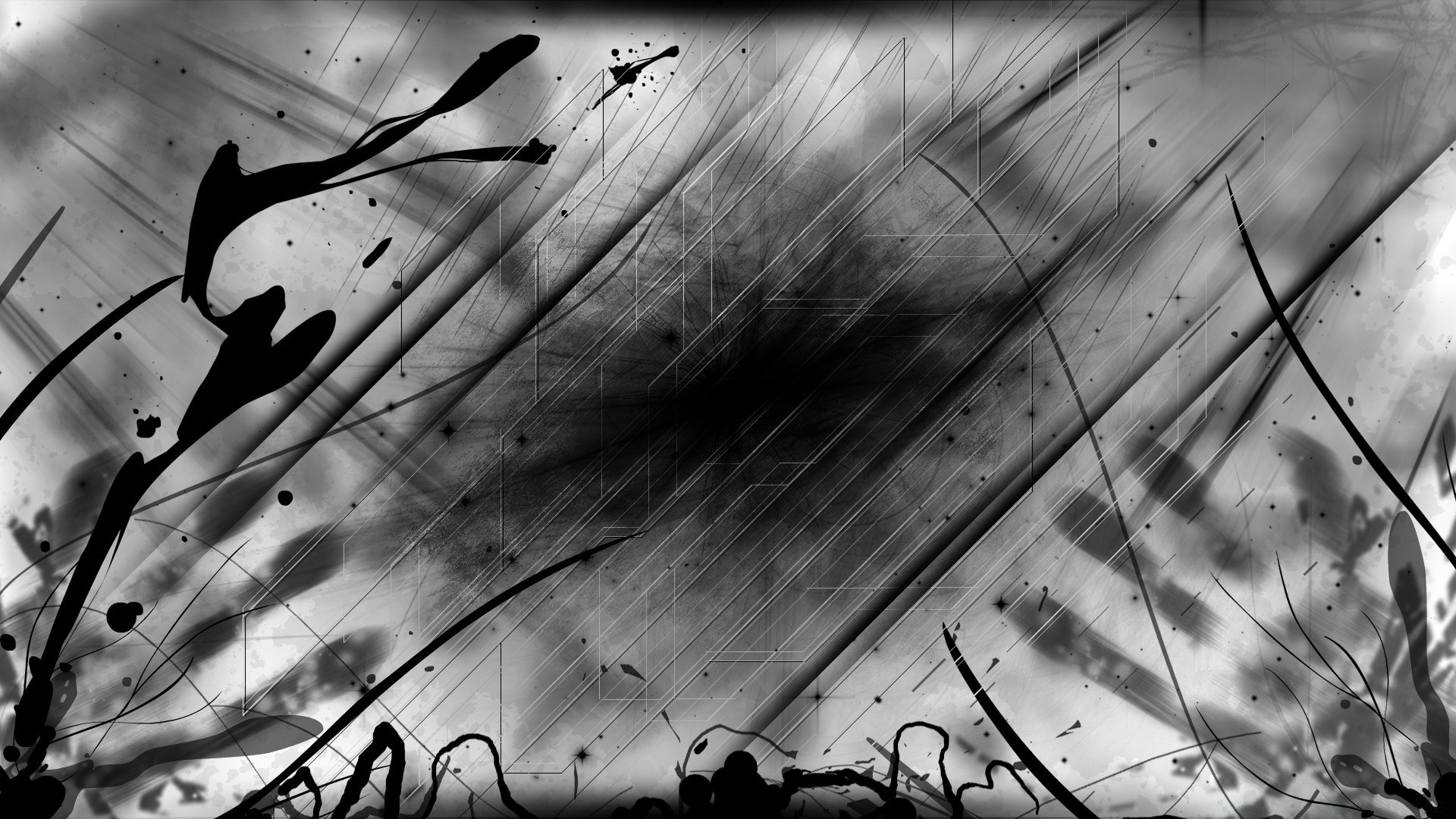 black and white abstract monochrome art design texture dark desktop blur danger line artistic dirty