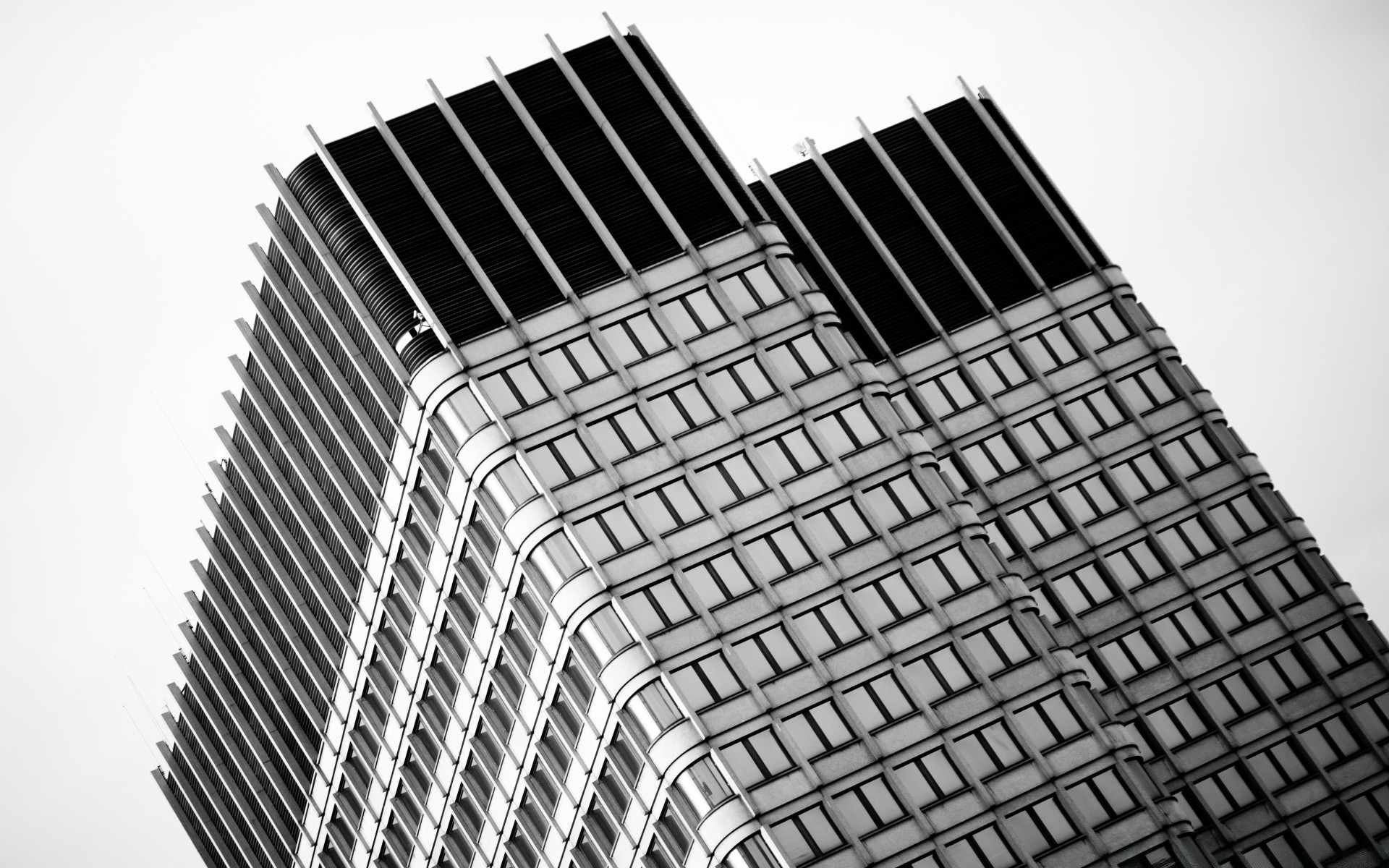 black and white architecture office business modern building skyscraper glass finance window city