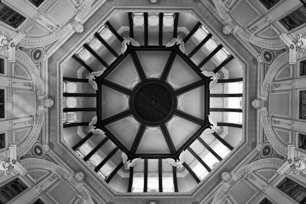 Architecture in black and white design