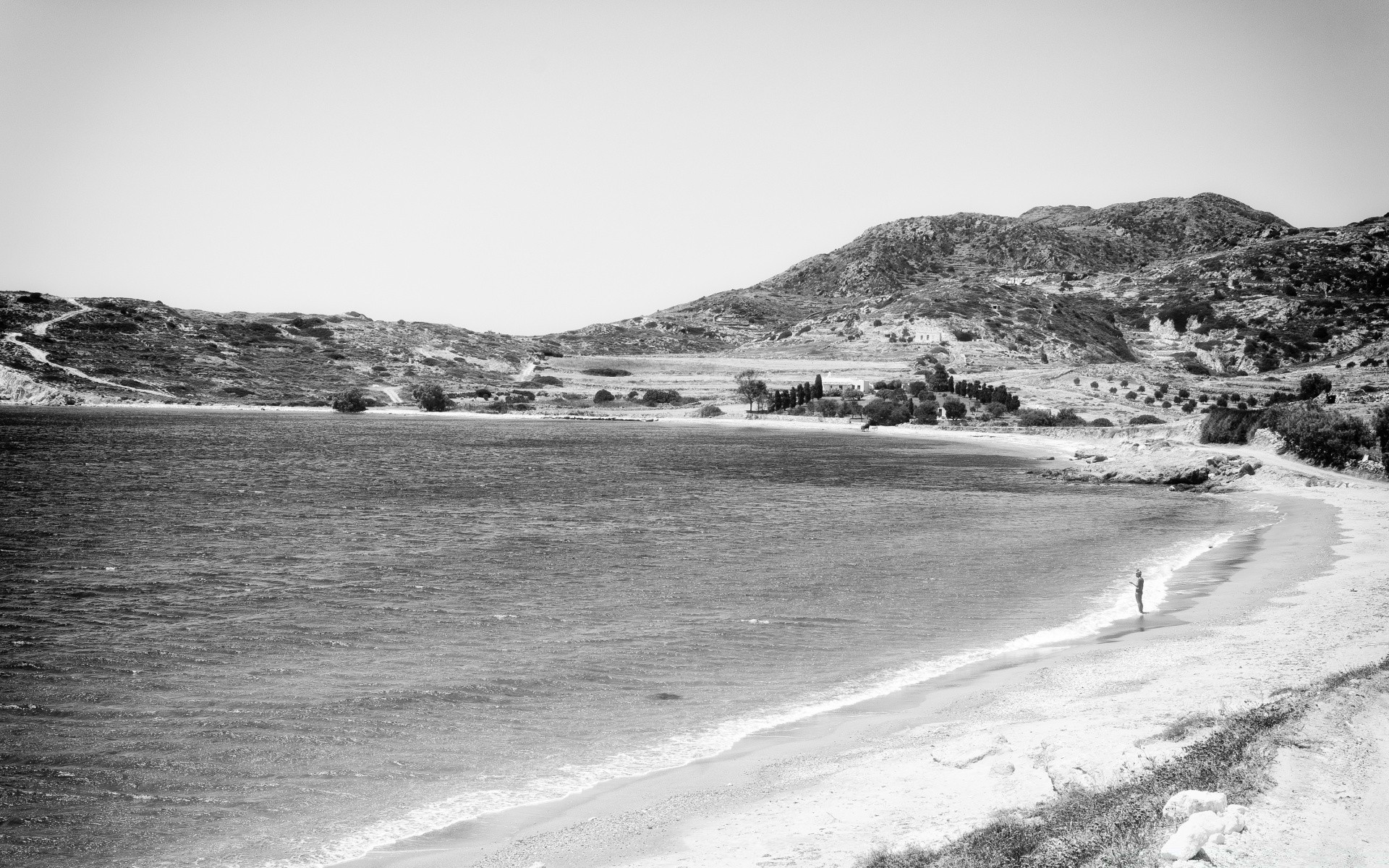 black and white beach sea seashore water ocean landscape sand nature travel sky outdoors winter