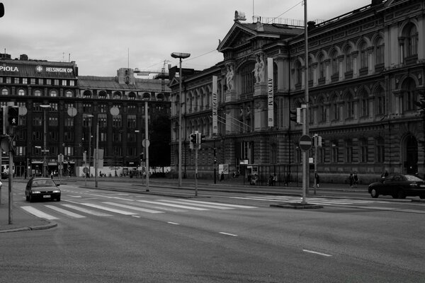 Fotokarte der Altstadt. Architektur der Stadt