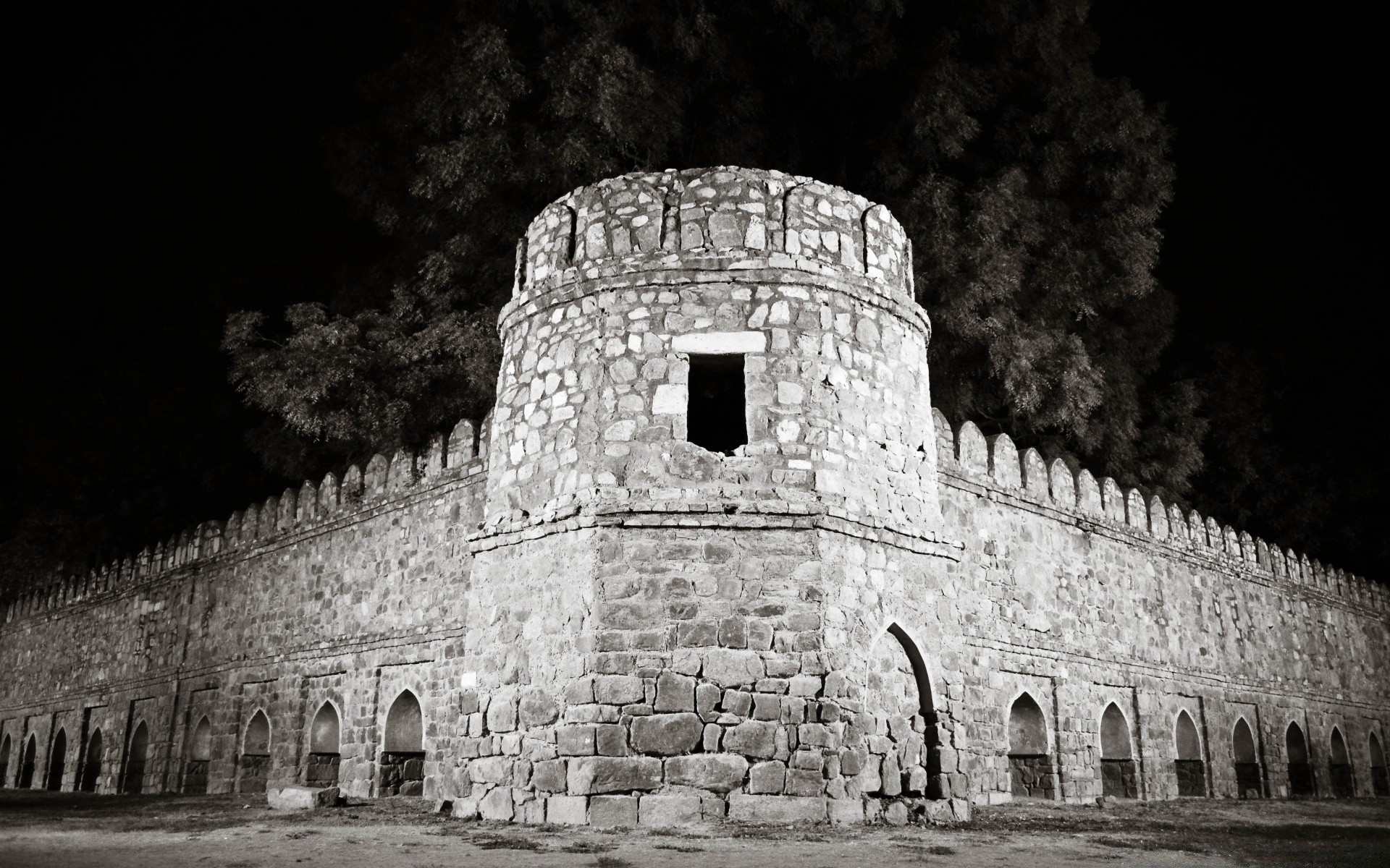 black and white architecture castle travel ancient building old tower stone gothic fortress wall sky monument city arch landmark