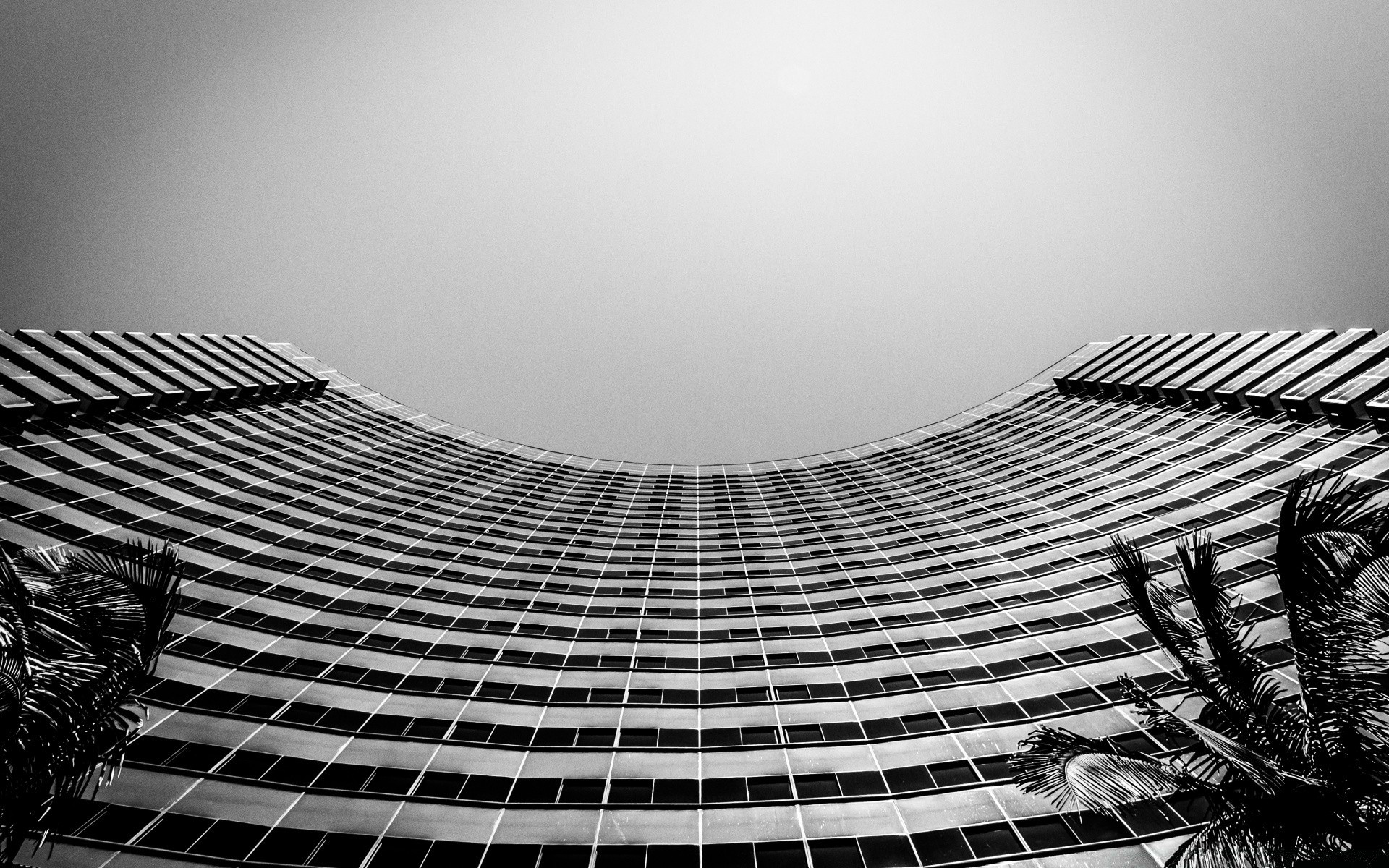 black and white monochrome architecture city modern sky light building futuristic reflection business desktop abstract art urban