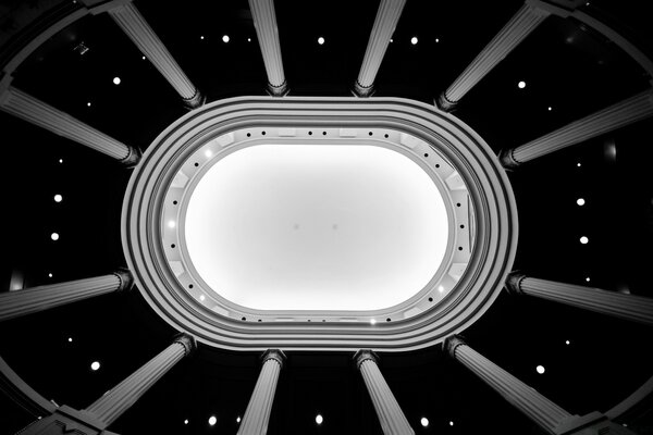 Image en noir et blanc de l énergie de l Atrium