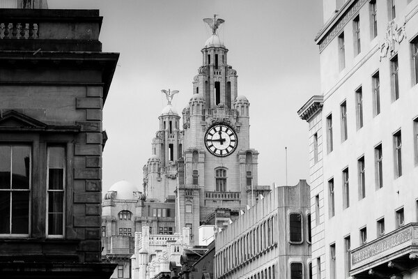 Torre del reloj de estilo antiguo