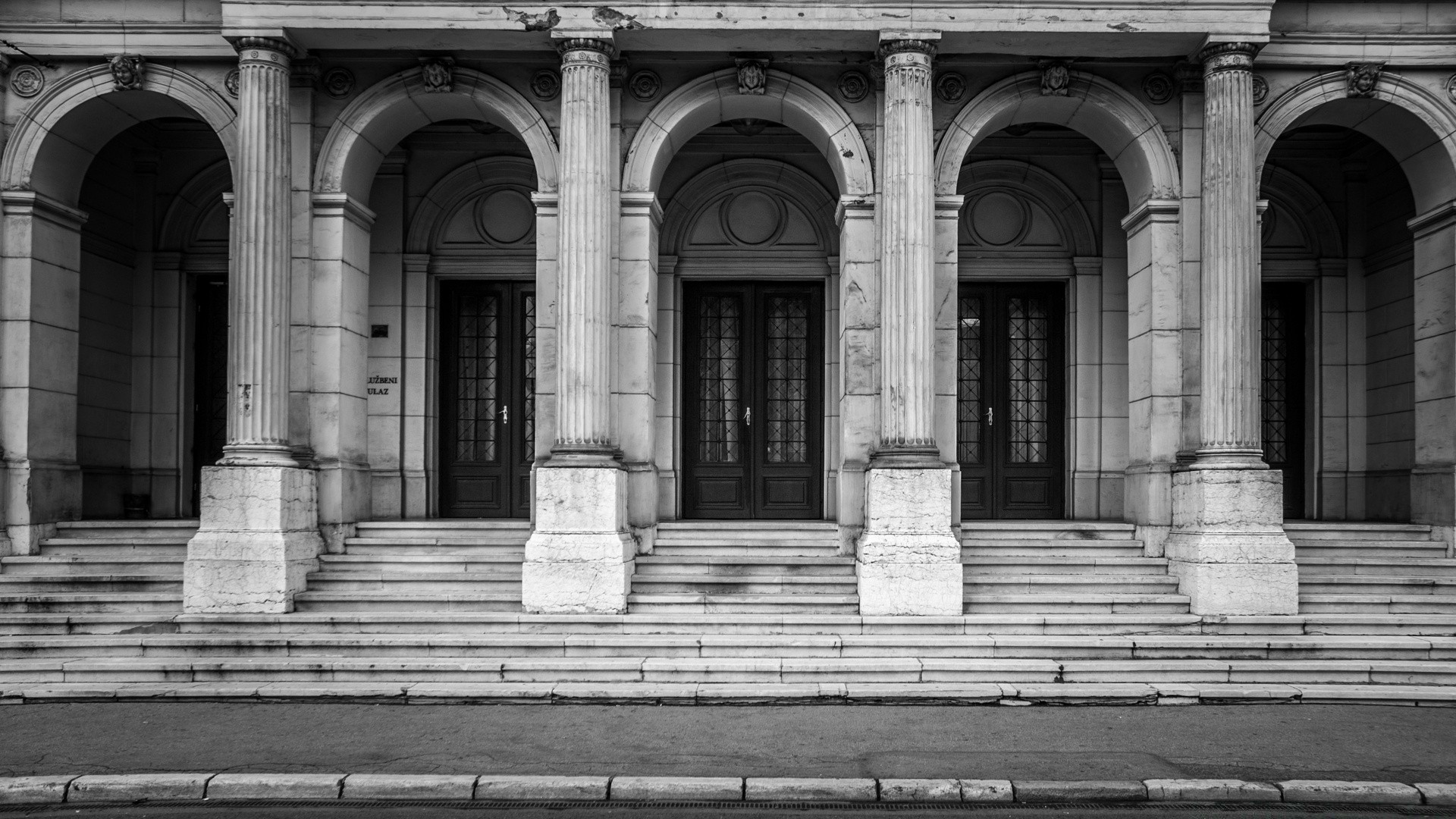 preto e branco arquitetura colunas pedra casa monumento viagem escultura cidade clássico mármore varanda velho passo apoio torre arco arte neoclássico