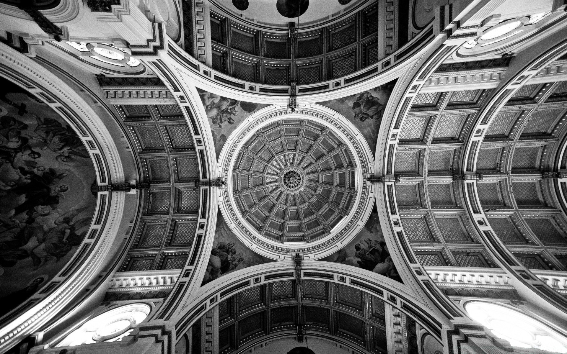 black and white architecture travel