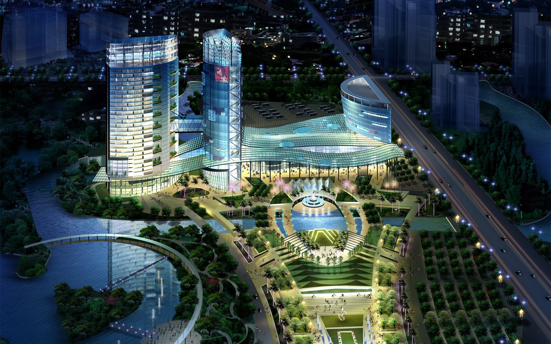house and comfort architecture city travel building modern urban hotel water cityscape street outdoors light skyscraper road park sight downtown business landmark
