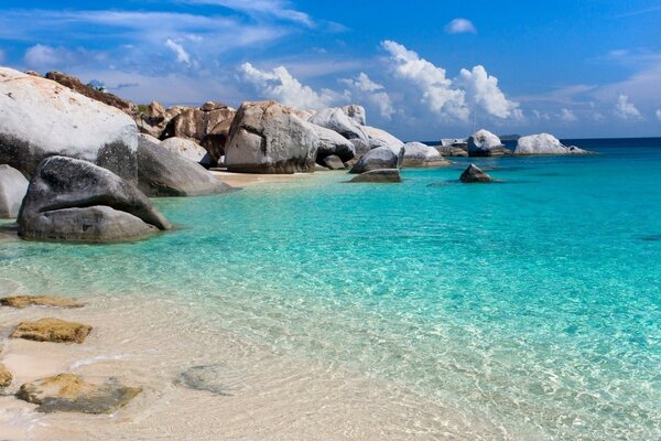 Sea. Beach. The sun. Stones