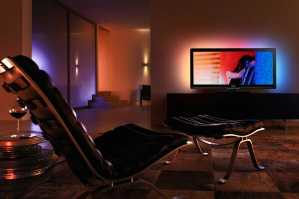 Evening twilight in an intimate setting
