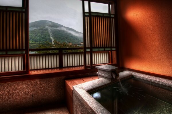 Room with a view of the beautiful mountains