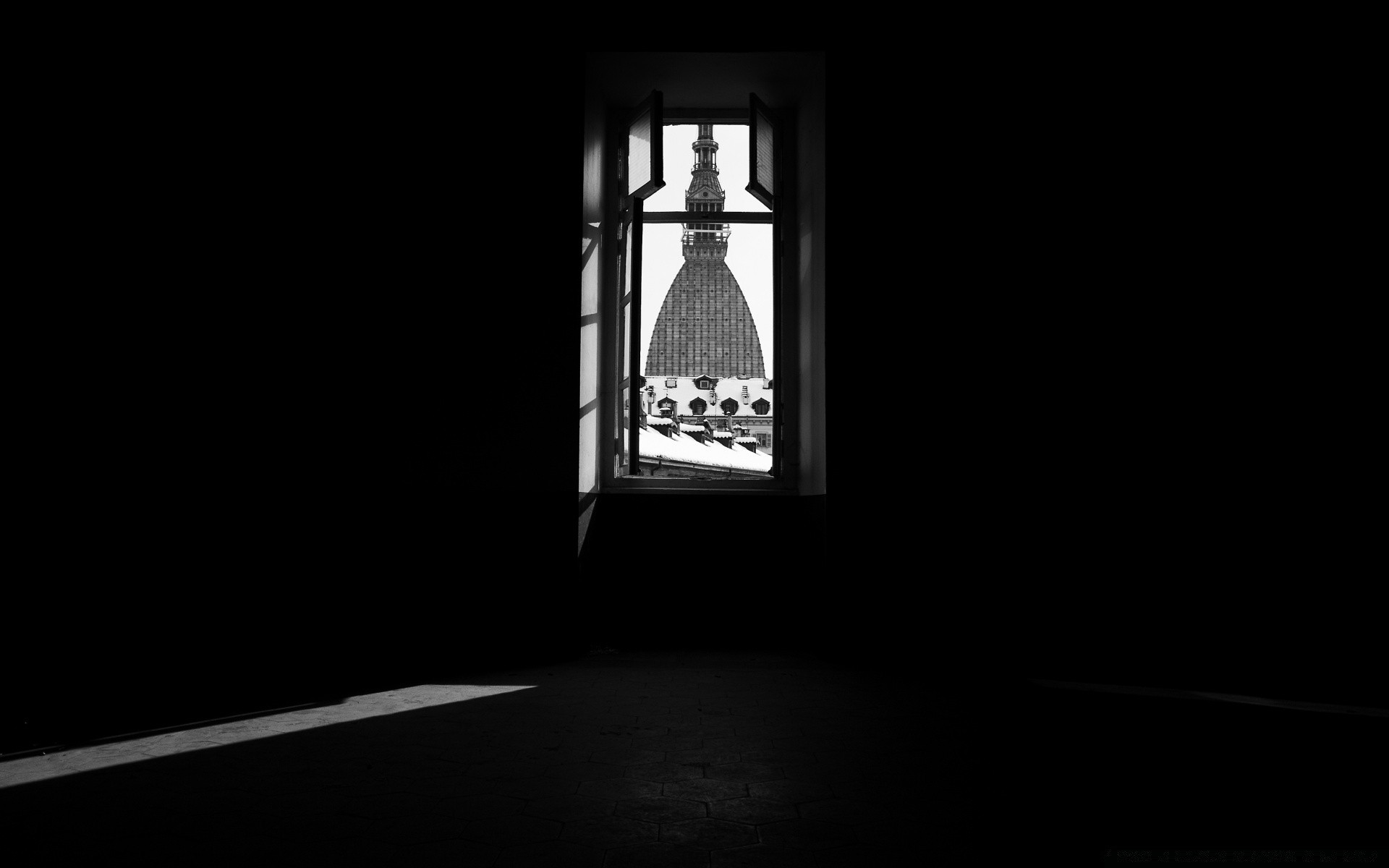 black and white light architecture dark shadow window wall silhouette old monochrome door house