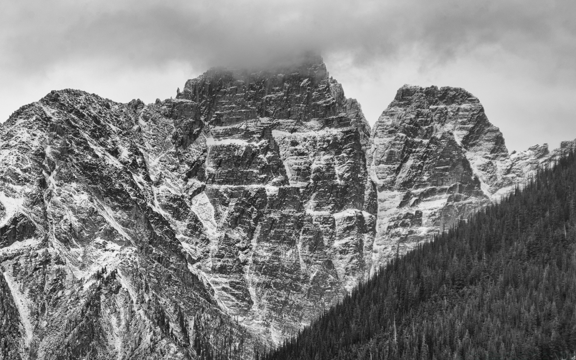 black and white mountain landscape nature rock travel sky scenic sight mountain peak stone outdoors cloud tourism scenery panoramic valley