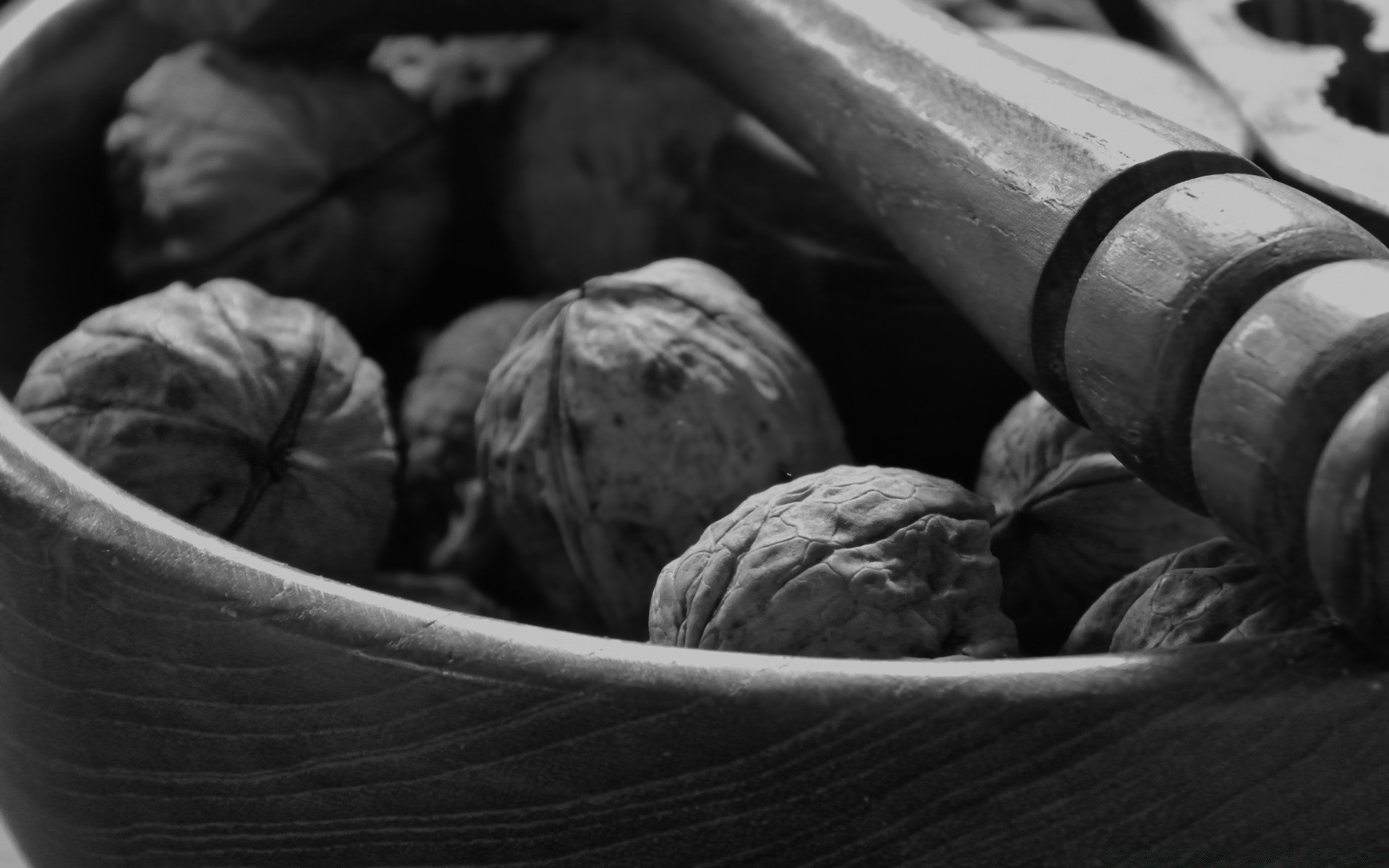 noir et blanc repas monochrome nature morte bois