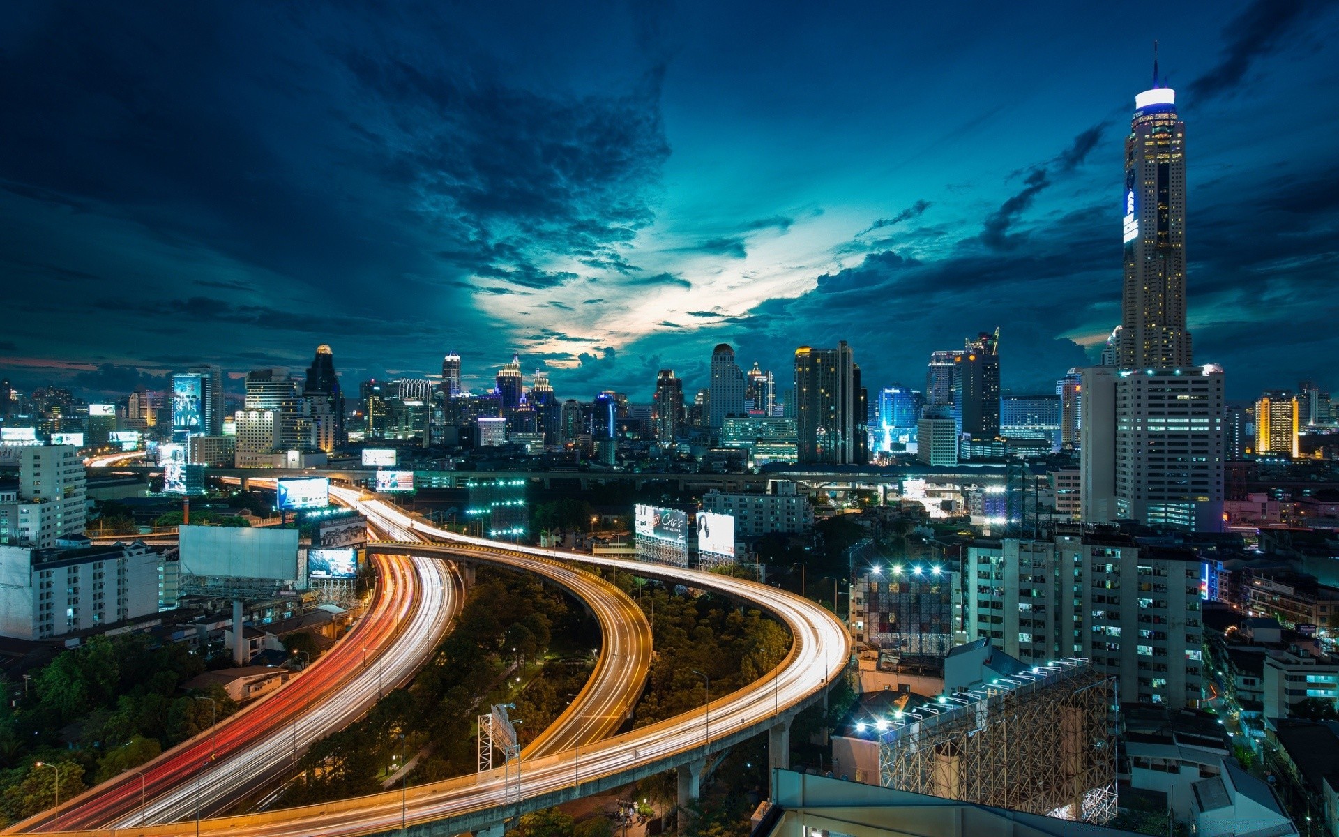 otras ciudades crepúsculo ciudad tráfico rascacielos centro de la ciudad carretera ciudad viajes noche arquitectura skyline carretera moderno urbano casa sistema de transporte cuerda negocio puente iluminación