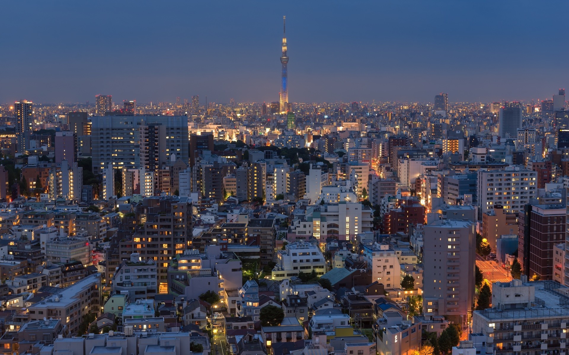 other city city cityscape skyline architecture travel dusk downtown urban building skyscraper evening aerial sunset