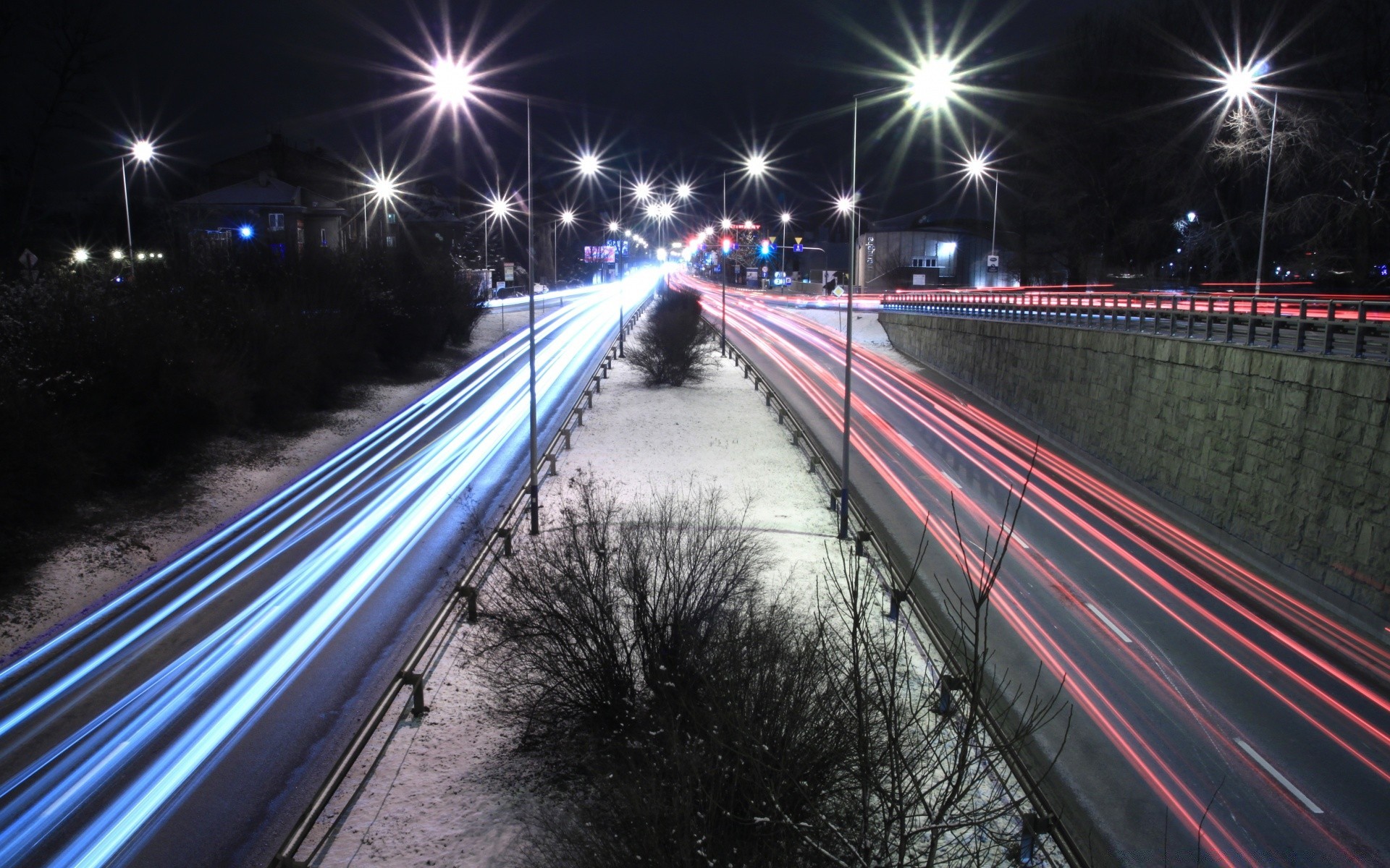 otras ciudades carretera sistema de transporte tráfico carretera rápido puente desenfoque coche calle tráfico cuerda viajes ciudad guía prisa noche crepúsculo luz velocidad