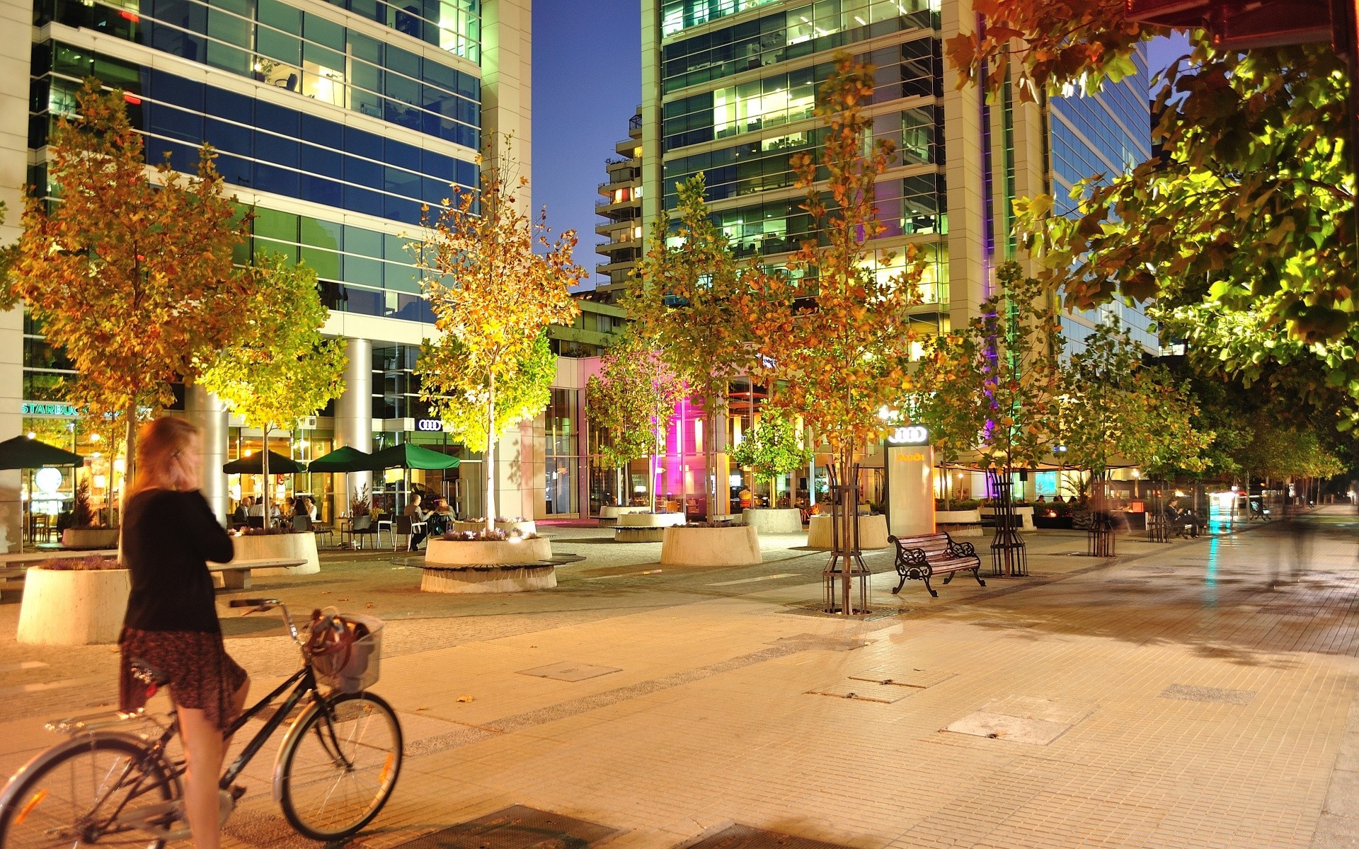 other city city street urban road architecture building modern travel downtown town outdoors business light evening pavement cityscape tourism skyscraper