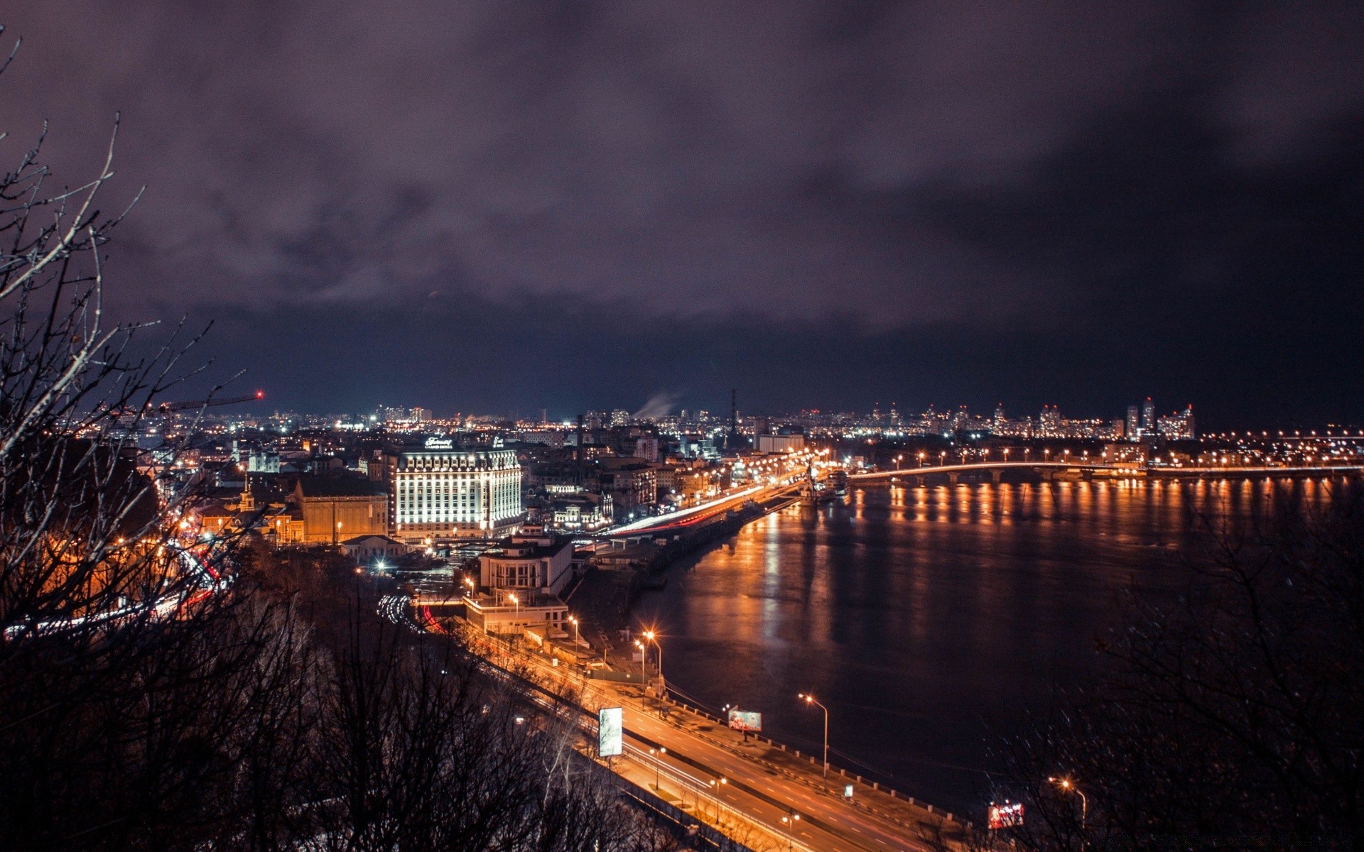 other city water city sunset travel evening river dusk bridge architecture cityscape sky dawn skyline building light reflection