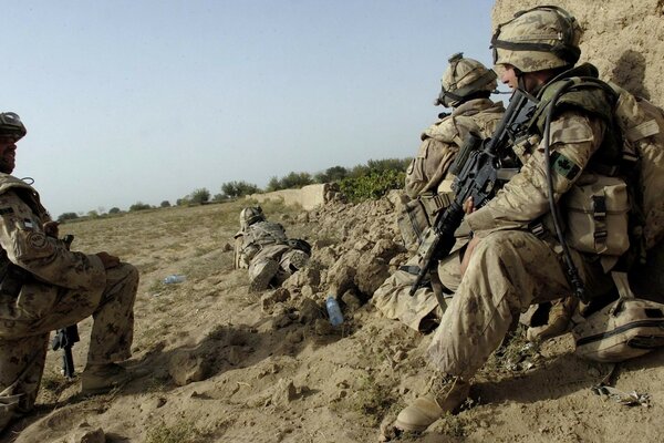 Equipo especial del ejército en vacaciones foto