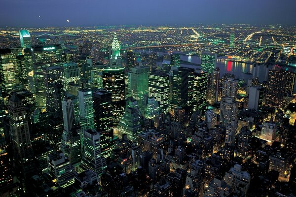 Chic skyscrapers from a bird s-eye view