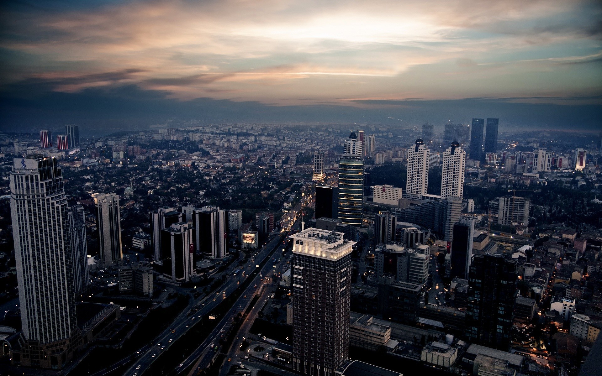 other city city skyline cityscape skyscraper architecture building downtown office travel urban modern business panoramic tower dusk