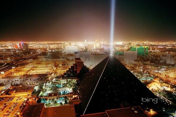 The Black Pyramid of the night city