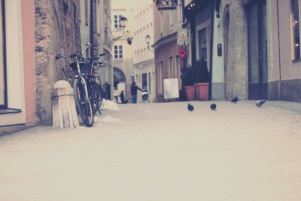 European street in color