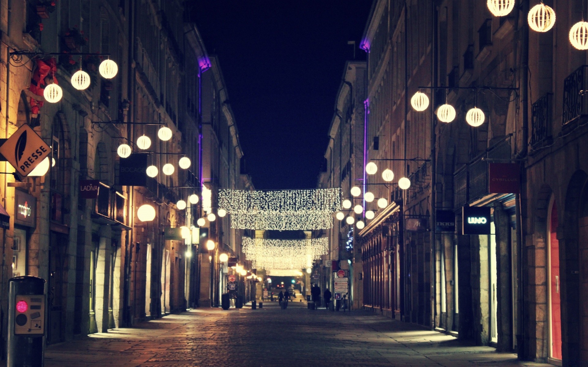 other city street city light travel architecture urban building road illuminated evening