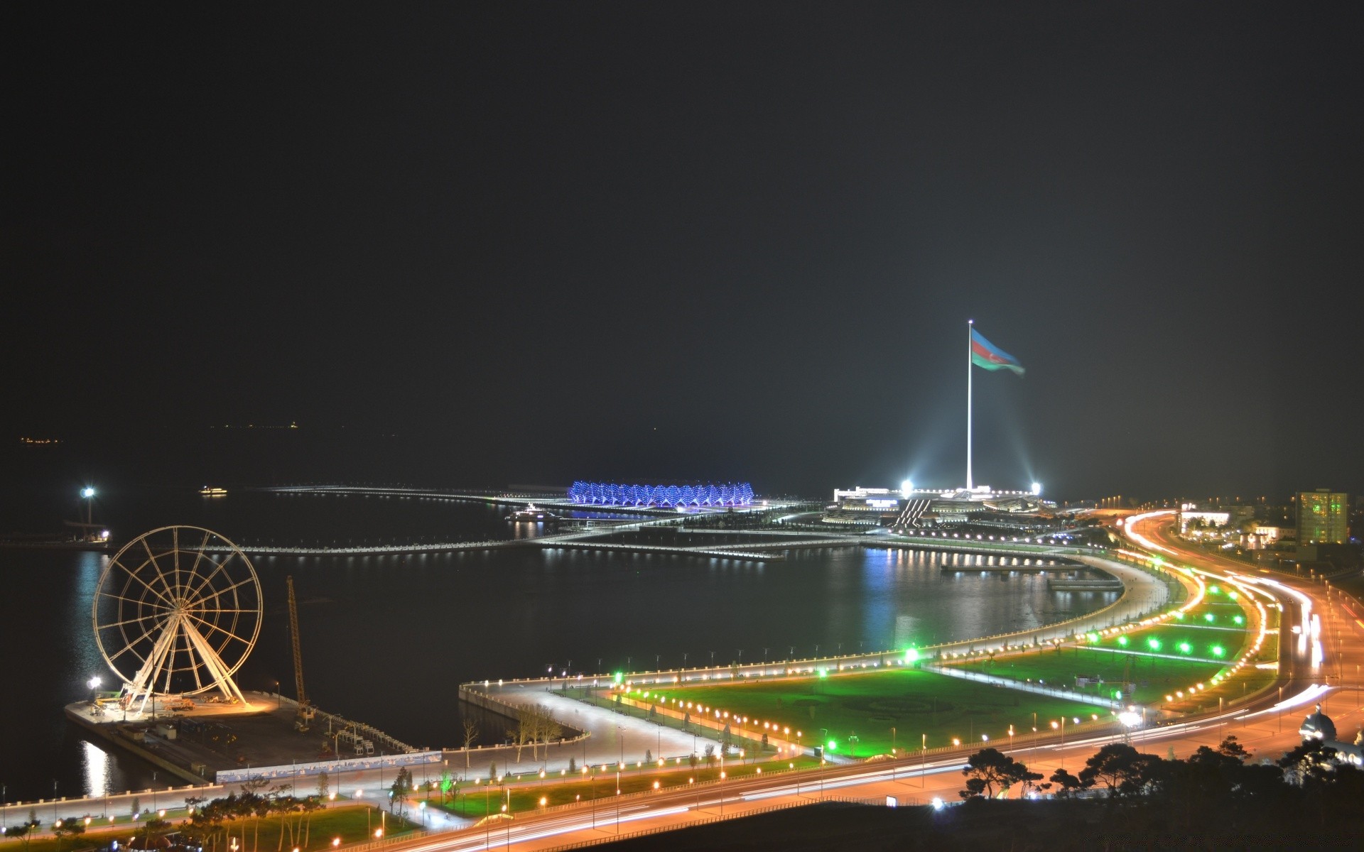 other city bridge travel water architecture city evening transportation system dusk building sky river road urban cityscape highway light outdoors waterfront vehicle