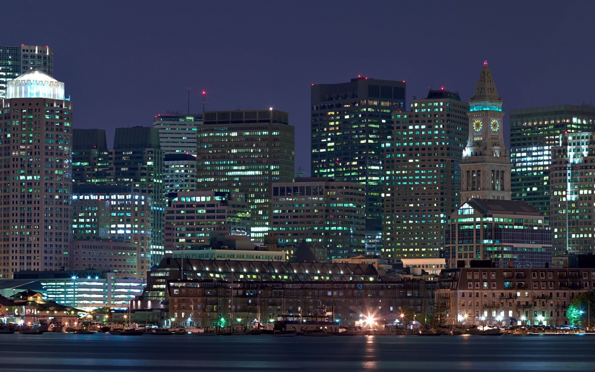 other city city architecture cityscape dusk skyline skyscraper building downtown travel evening illuminated office sky modern tower business river traffic waterfront