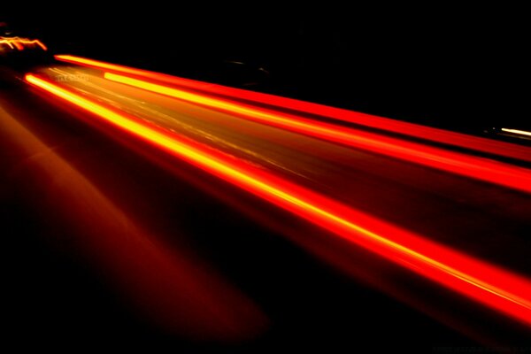 霓虹灯运动和模糊的速度