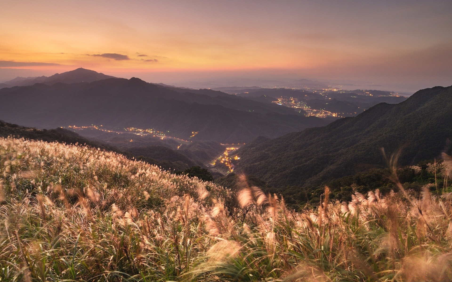 other city mountain landscape travel nature sky sunset outdoors dawn scenic valley grass summer tree hill