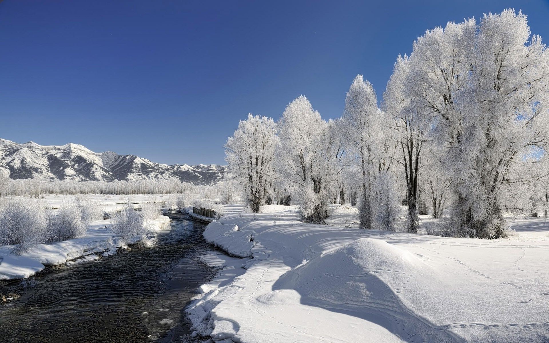 речка мороз зима the river frost winter бесплатно