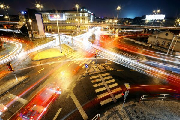 Ville de nuit photo avec extrait