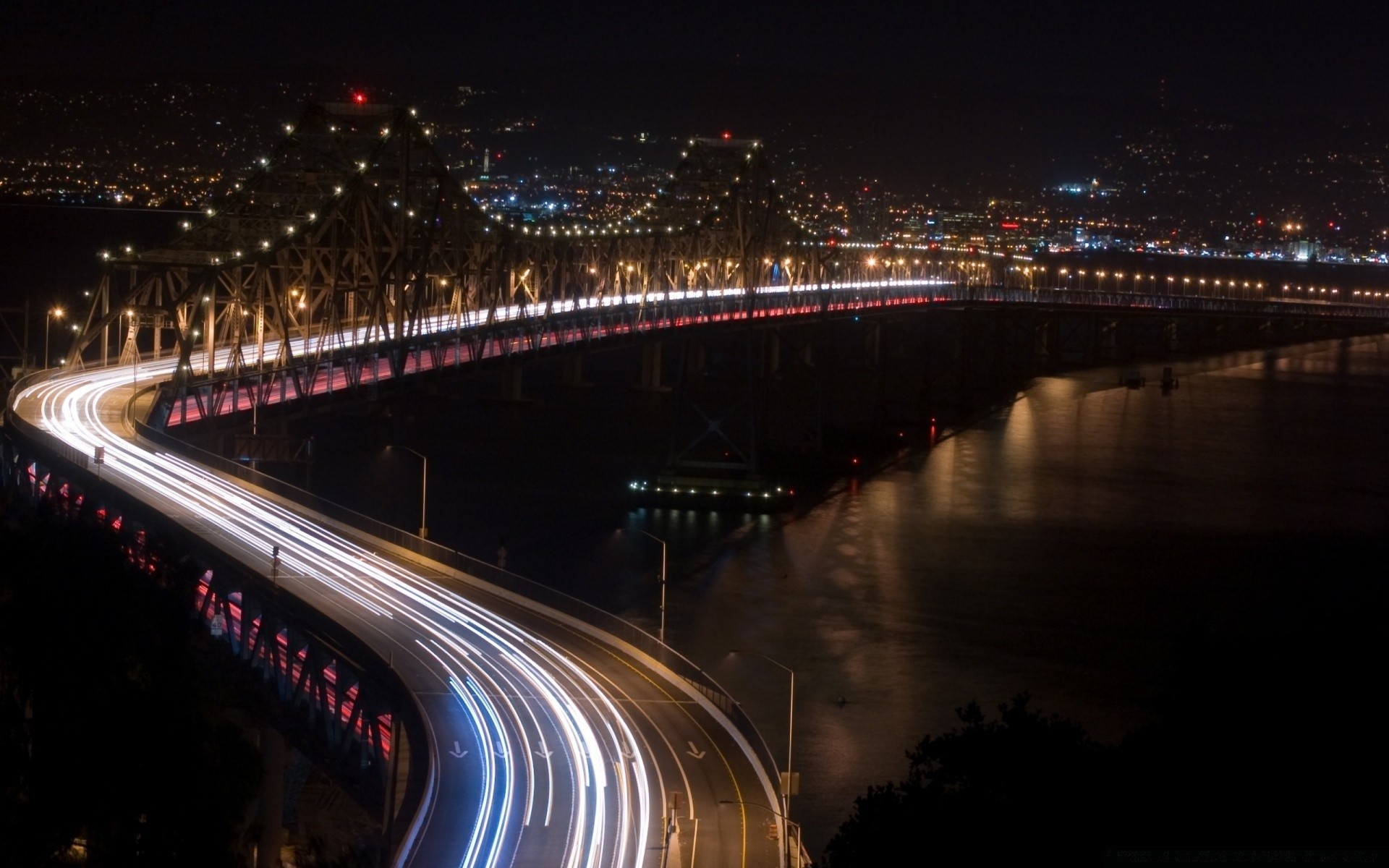 outras cidades ponte noite cidade crepúsculo tráfego estrada borrão viagens sistema de transporte rodovia rio arquitetura luz retroiluminado água urbano centro da cidade casa tráfego