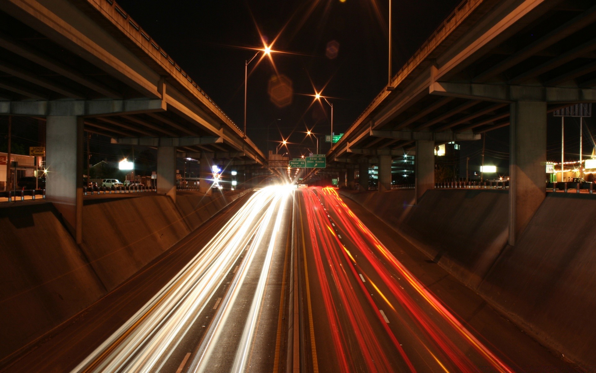 other city blur traffic fast transportation system highway road car bus motion street tunnel light speed downtown bridge city urban expressway hurry