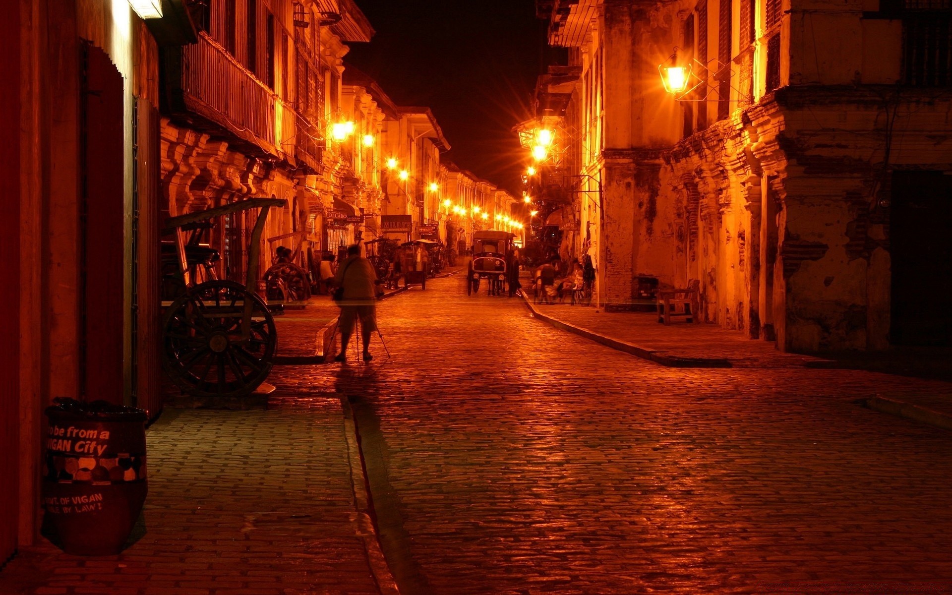 other city street city travel town architecture light urban evening lantern