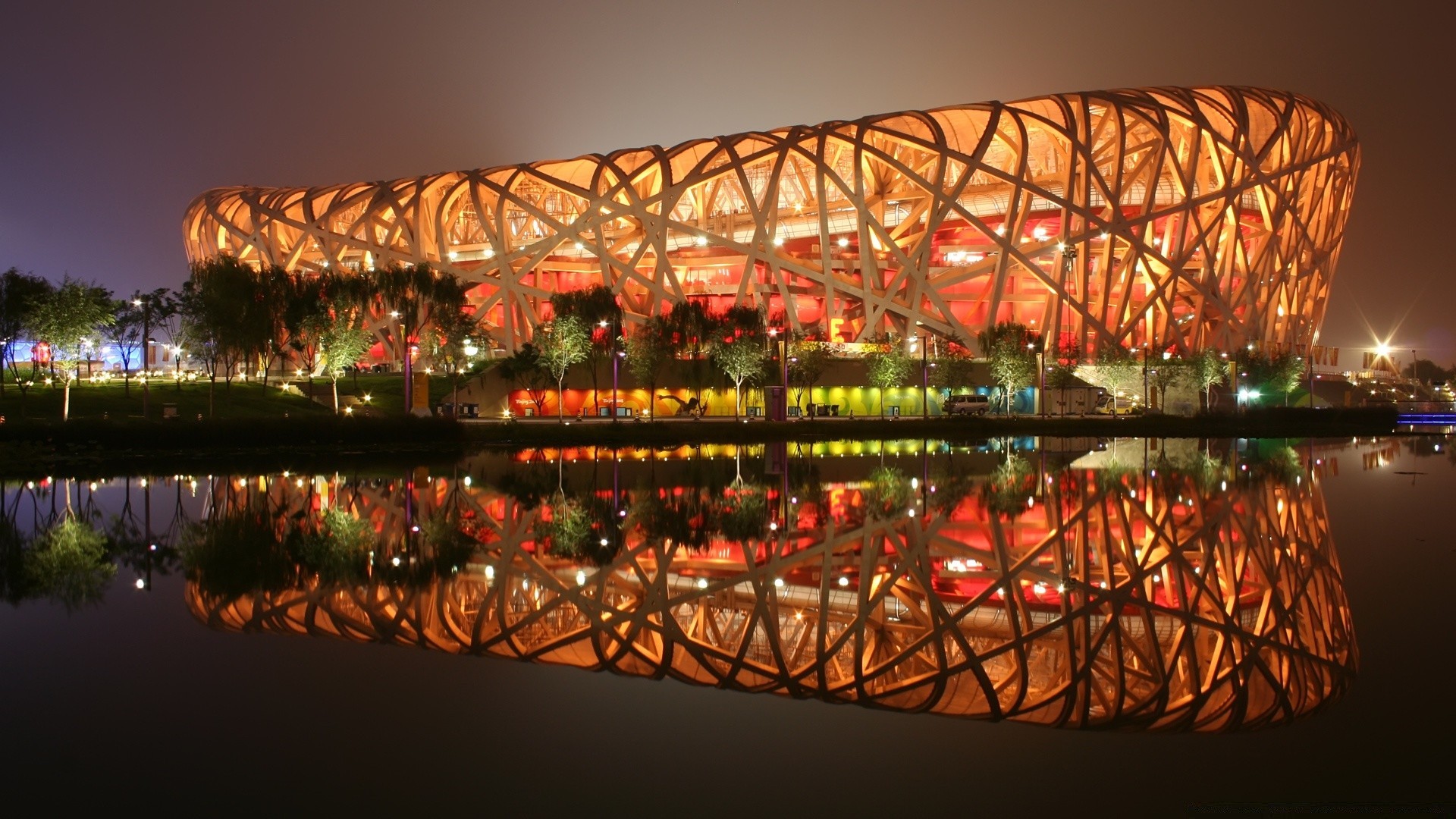 other city light city evening christmas travel modern color bridge architecture illuminated water sky urban building reflection