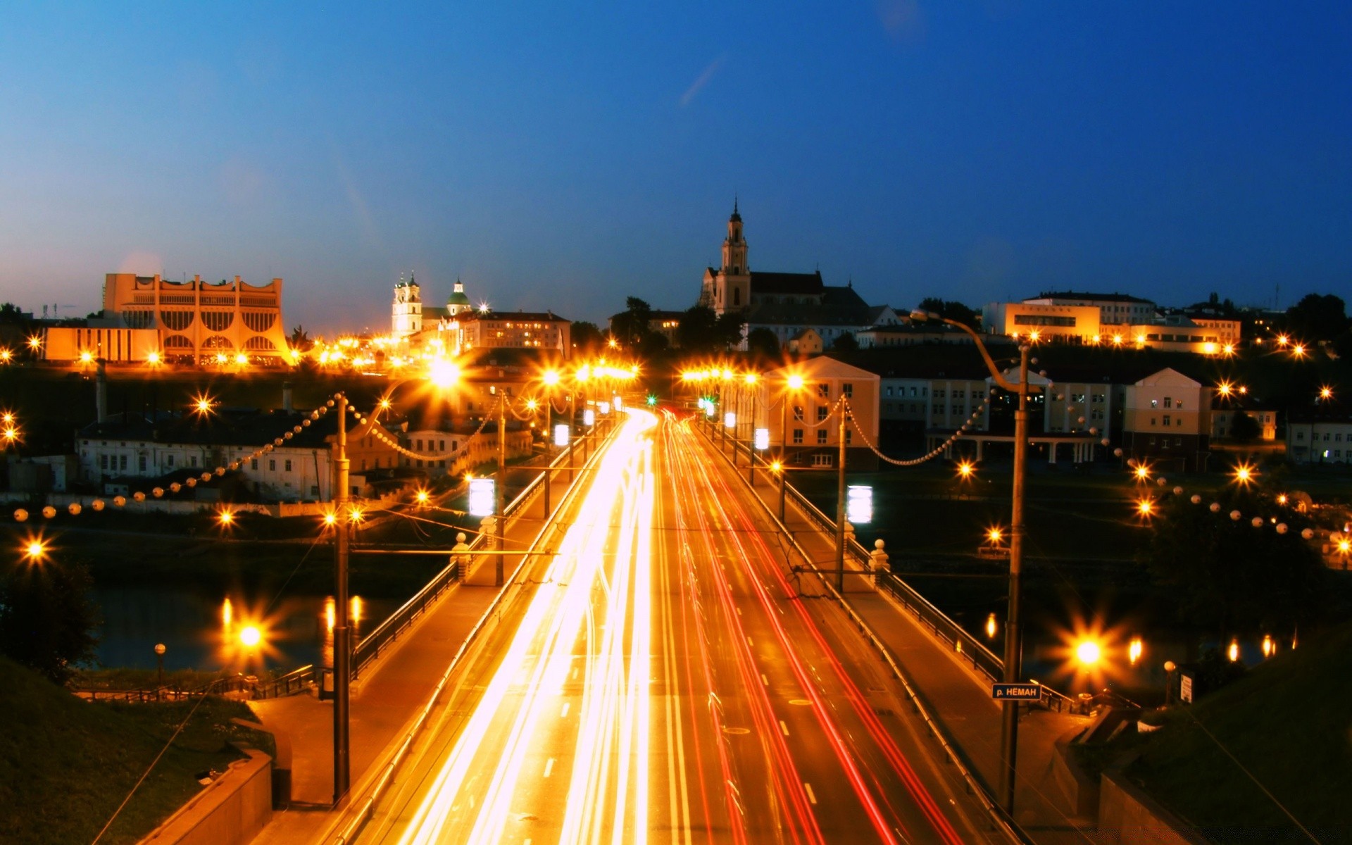 otras ciudades tráfico carretera calle coche ciudad carretera sistema de transporte crepúsculo noche viajes puente centro de la ciudad desenfoque luz autobús urbano rápido cuerda iluminado casa