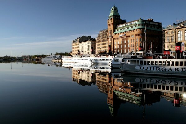 Beautiful view of the port city