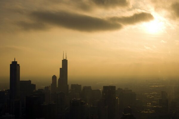 Boring, gloomy, foggy city