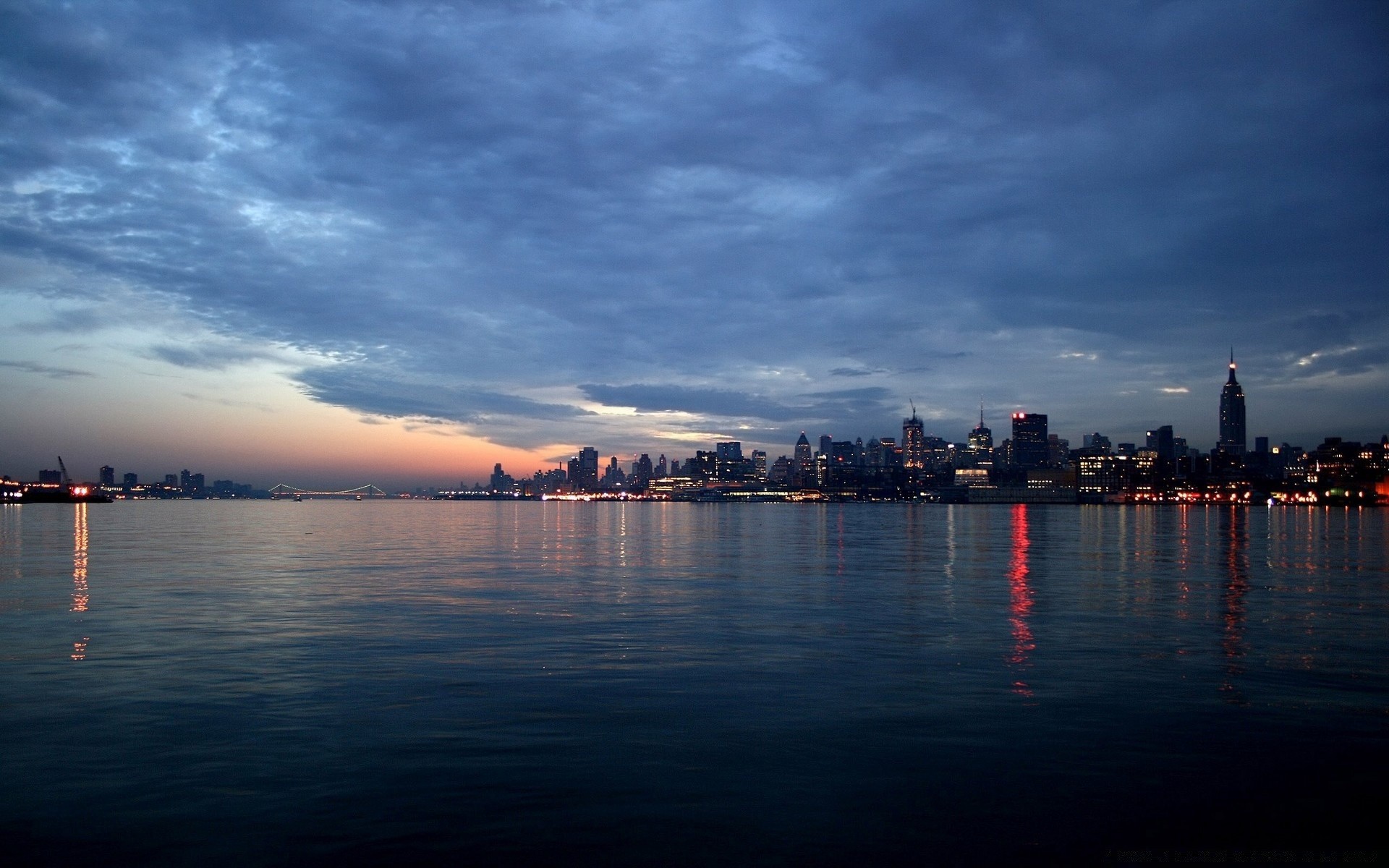 other city sunset water dawn dusk city pier reflection travel evening sky architecture river skyline bridge cityscape