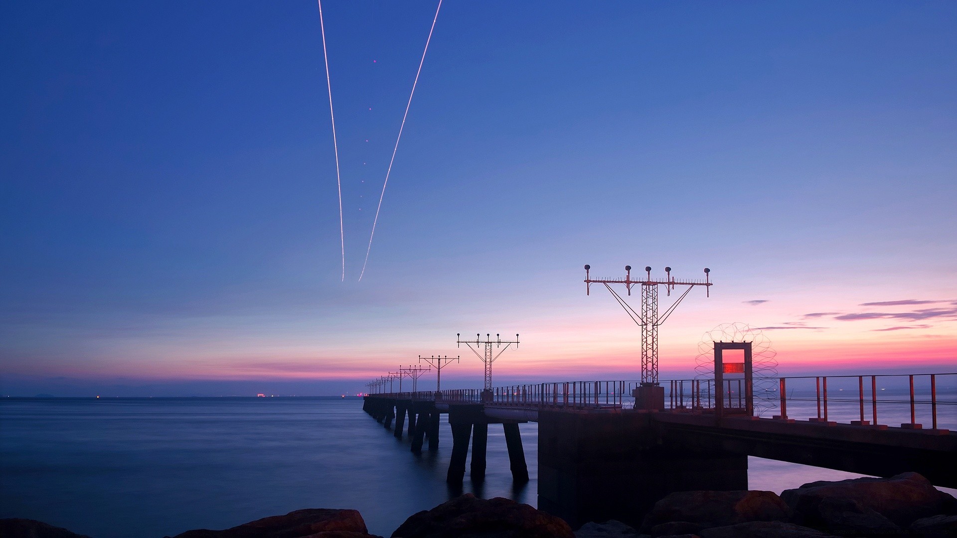 andere städte wasser sonnenuntergang meer dämmerung dämmerung himmel ozean abend landschaft brücke reisen meer strand pier licht transportsystem reflexion