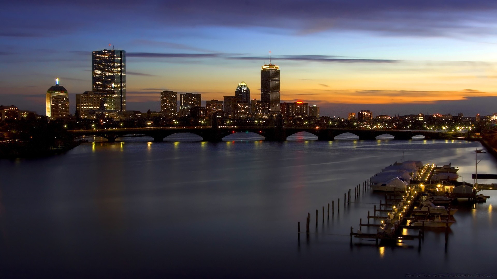 otras ciudades ciudad skyline ciudad arquitectura centro de la ciudad reflexión agua rascacielos crepúsculo puesta de sol viajes río casa puente paseo marítimo cielo noche urbano puerto negocio