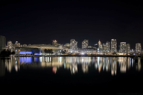 Blick auf die Nachtstadt