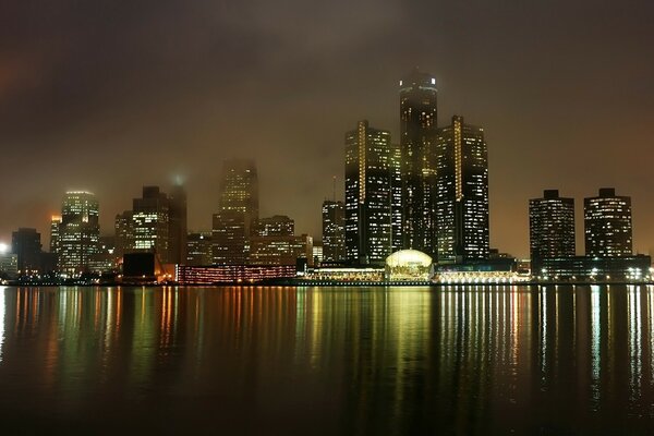 Impresionante y hermosa vista de Manhattan